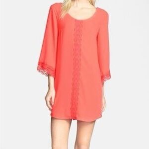 Astr Coral Shift Dress